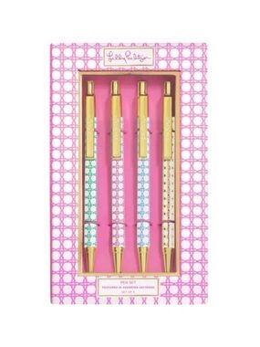 NIB Lilly Pulitzer Multi-Color Patterned Pen Set